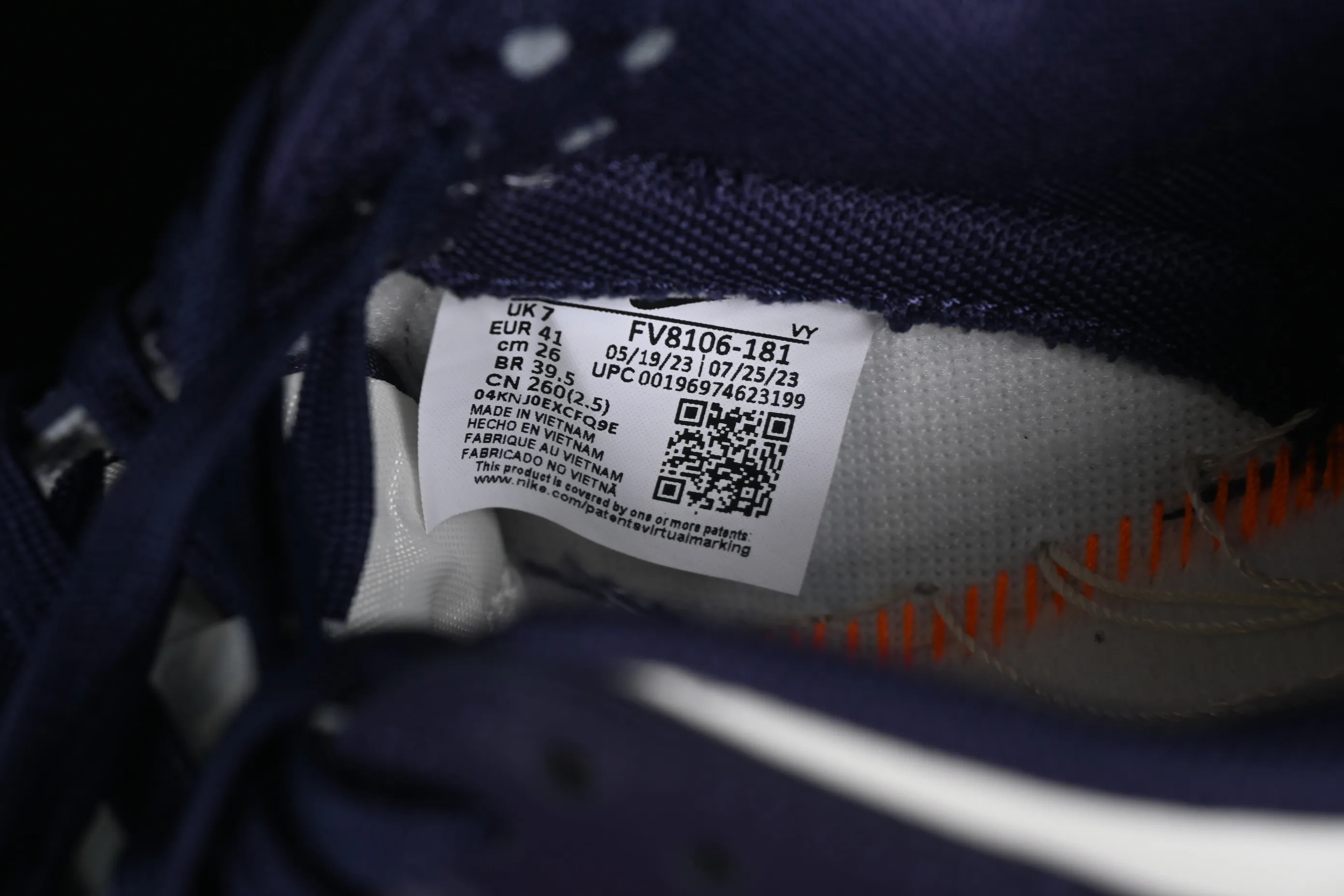 All Categories Nk SB Dunk Series Nk SB Dunk Low Low-top Casual Shoes Foreign Trade Version Nk Dunk Low Retro "Navy Blue" Purple Gold White SB Low-top Casual Shoes FV8106-181